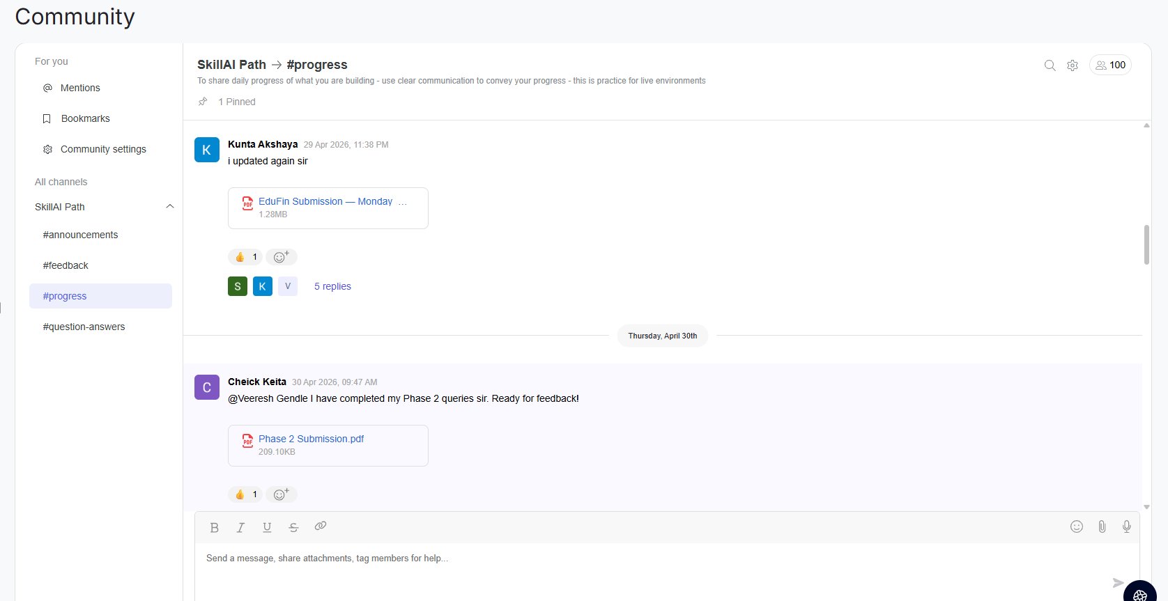 Submission Activity